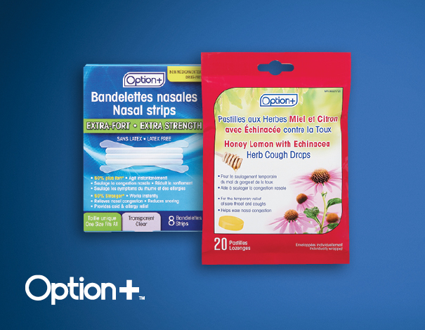 Option + cold and flu products